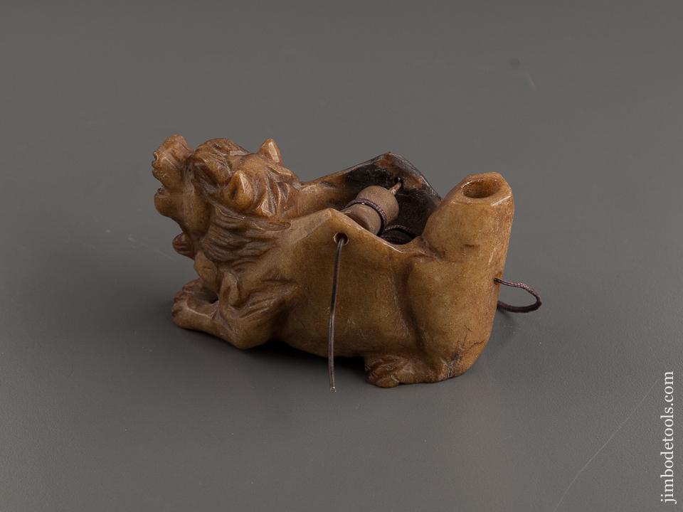 Beautiful Boar Japanese Soap Stone Ink Line Sumitsubo - 77825U