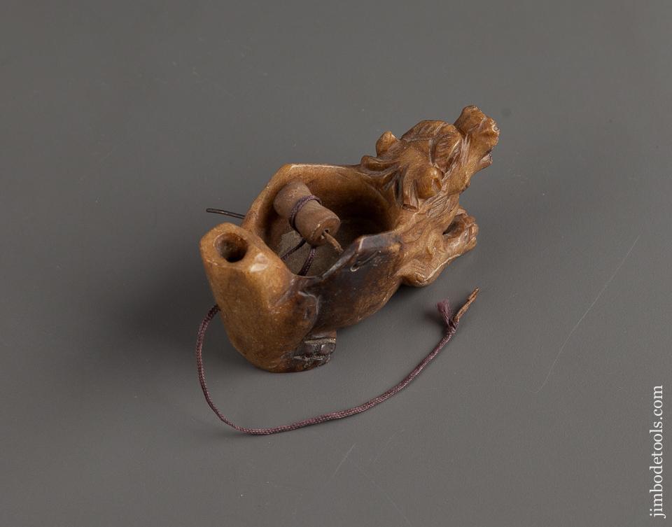 Beautiful Boar Japanese Soap Stone Ink Line Sumitsubo - 77825U