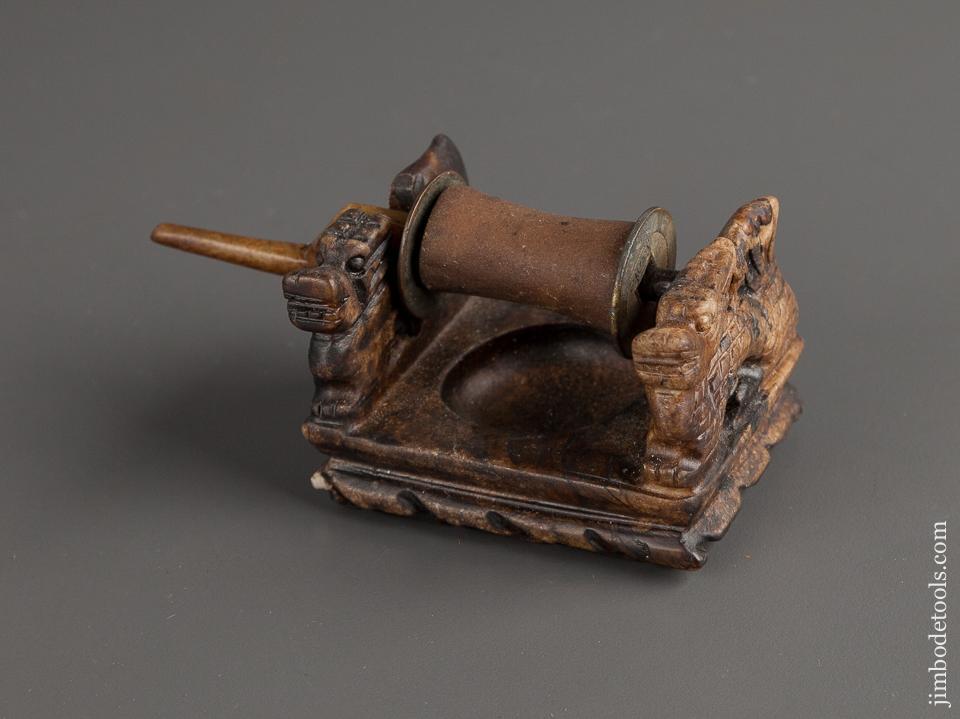 Beautiful Soap Stone Figural Wishing Well Japanese Sumitsubo Ink Line - EXCELSIOR 77830