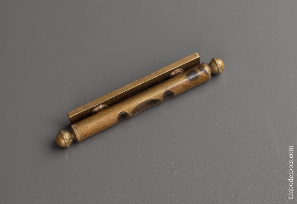 Beautiful Brass Three inch Finial Level - 77877U