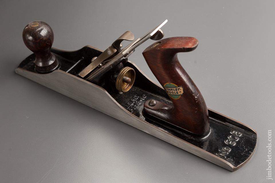 Extra Fine! STANLEY No. 605 BEDROCK Jack Plane with Decal circa 1920s in Original Box SWEETHEART - 77880R
