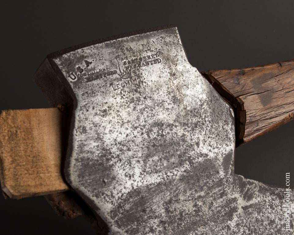 Early COLLINS HARTFORD Broad Axe Hewing Axe - 78040
