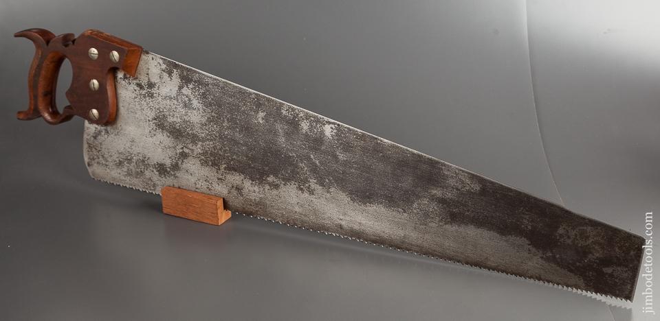Monster! 6 point 28 inch Rip E.C. SIMMONS KEEN KUTTER Spring Steel Hand Saw - 78051R