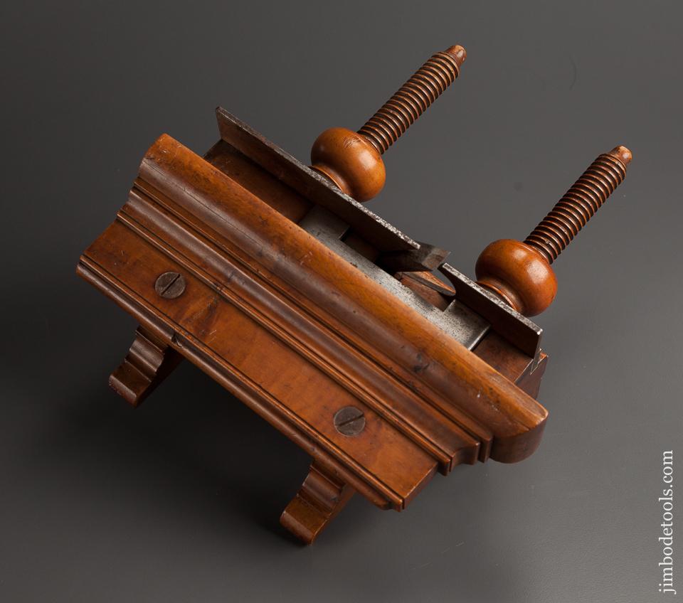 J. DENISON Solid Boxwood Plow Plough Plane circa 1840-76 Saybrook, CT - 78078