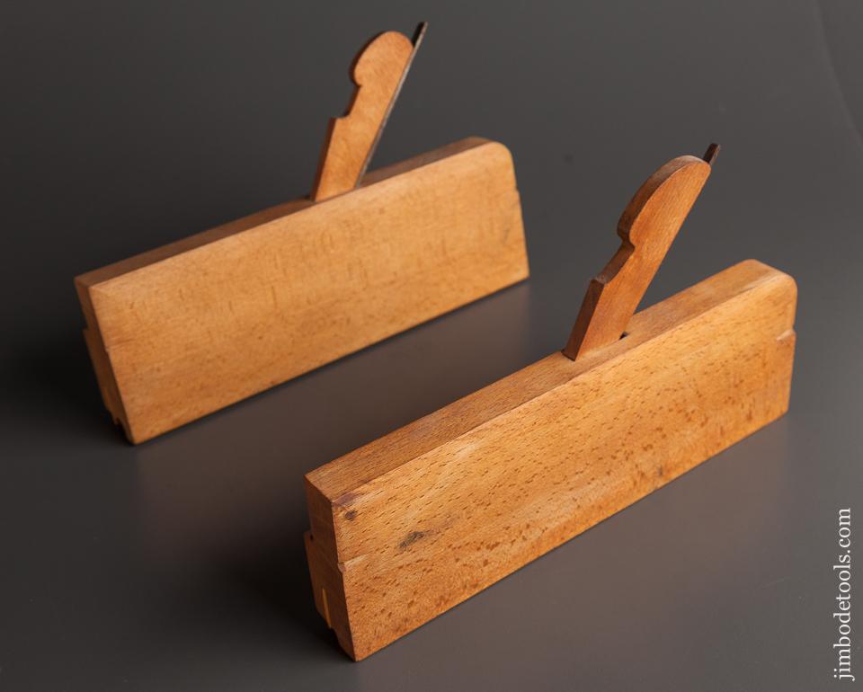 1/4 inch and 5/8 inch J. LOVELL CUMMINGTON MASS Side Bead Molding Planes circa 1860-80 DEAD MINT - 78139U