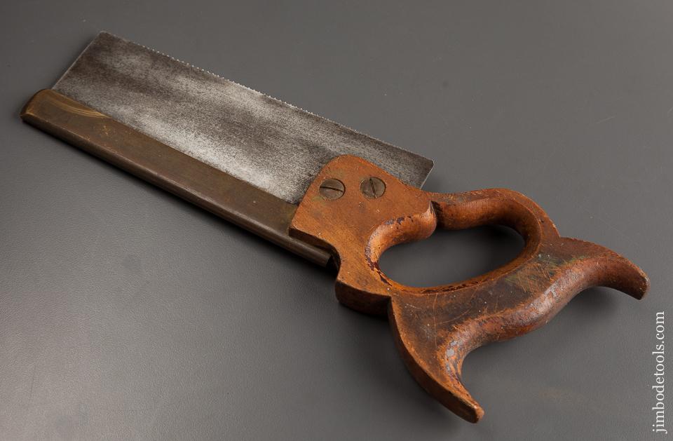 Just Sharpened! Signed 17 point 8 inch Crosscut Brass Back Saw - 78252R