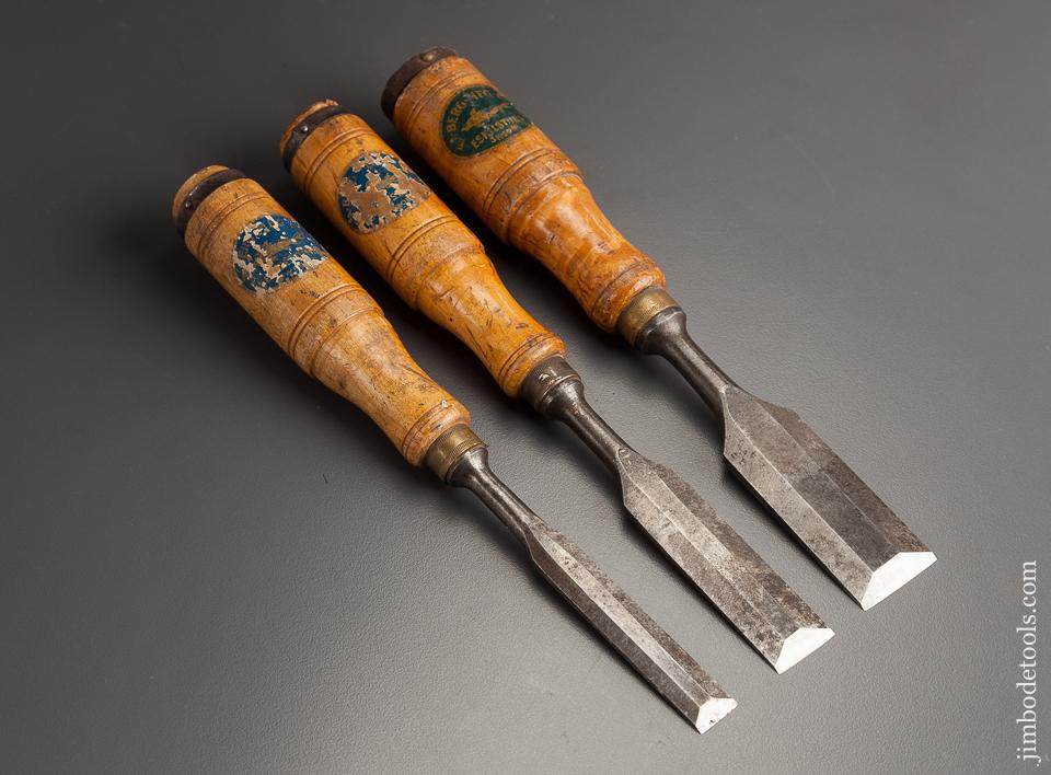 Three BERG ESKILSTUNA Chisels with Decals - 78375