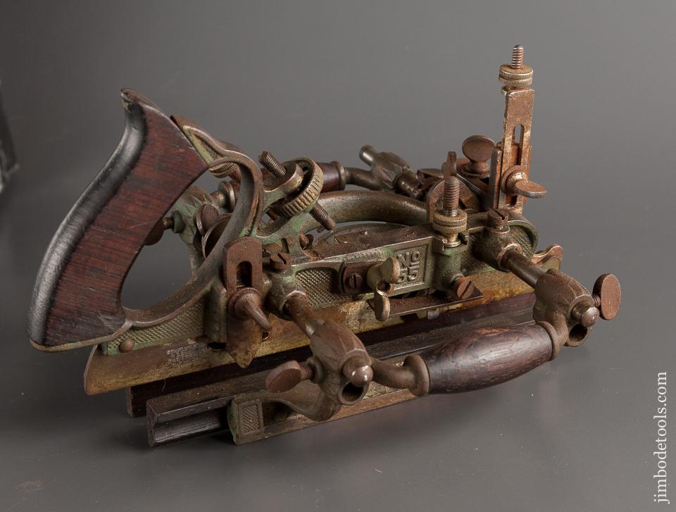 STANLEY No. 55 Combination Plane 100% Intact and COMPLETE - 78404