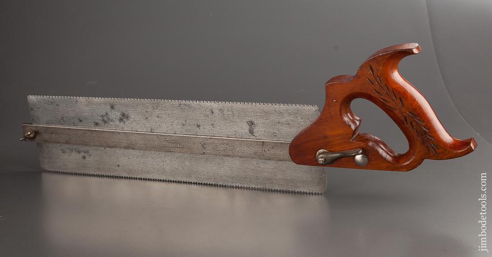 Rare! DISSTON No. 14 Tenon/Dovetail Saw with Depth Gauge JUST SHARPENED - 78423