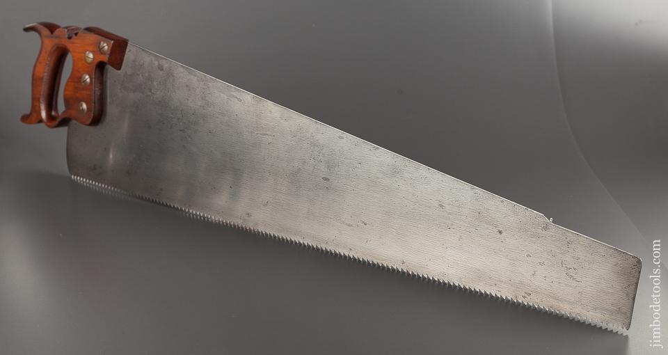JUST SHARPENED 5 1/2 point 28 inch Rip DISSTON No. 16 Spring Steel Hand Saw - 78414