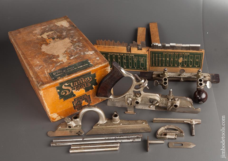 STANLEY No. 45 Combination Plane 100% COMPLETE in Original Box - 78431