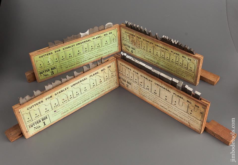 STANLEY No. 55 Combination Plane Type 8 circa 1907-08 COMPLETE - 78585