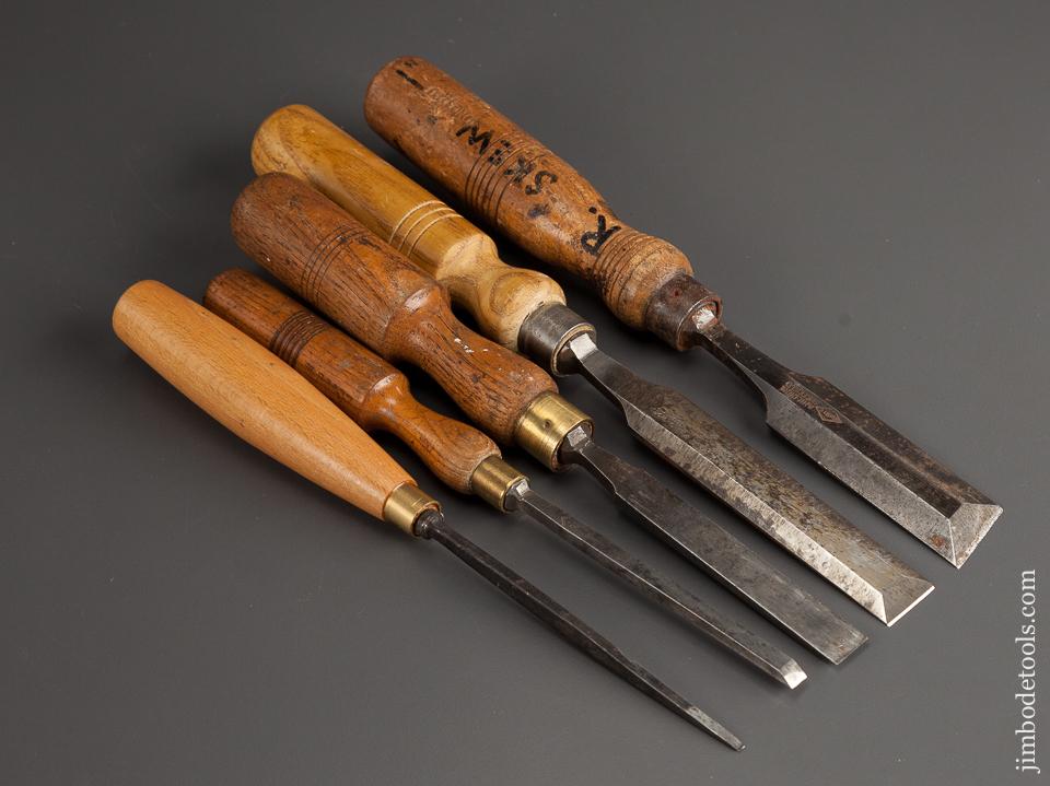 User Set of Five Tang Chisels - 8688