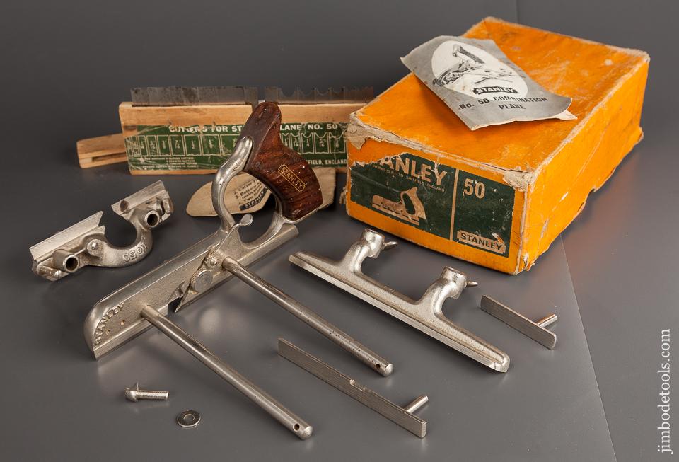STANLEY No. 50 Light Combination Plane 100% COMPLETE in Original Box - 78722