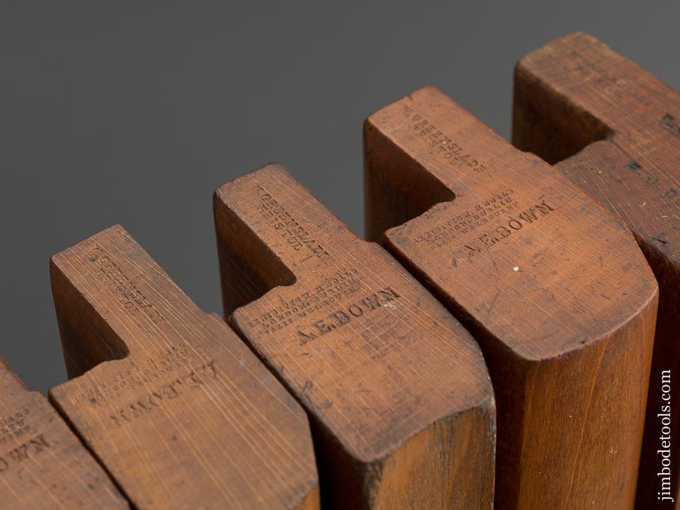 Great User Set! Of 15 GREENSLADE BRISTOL circa 1828-1937 Hollows & Rounds Moulding Planes SKEWED - 78769