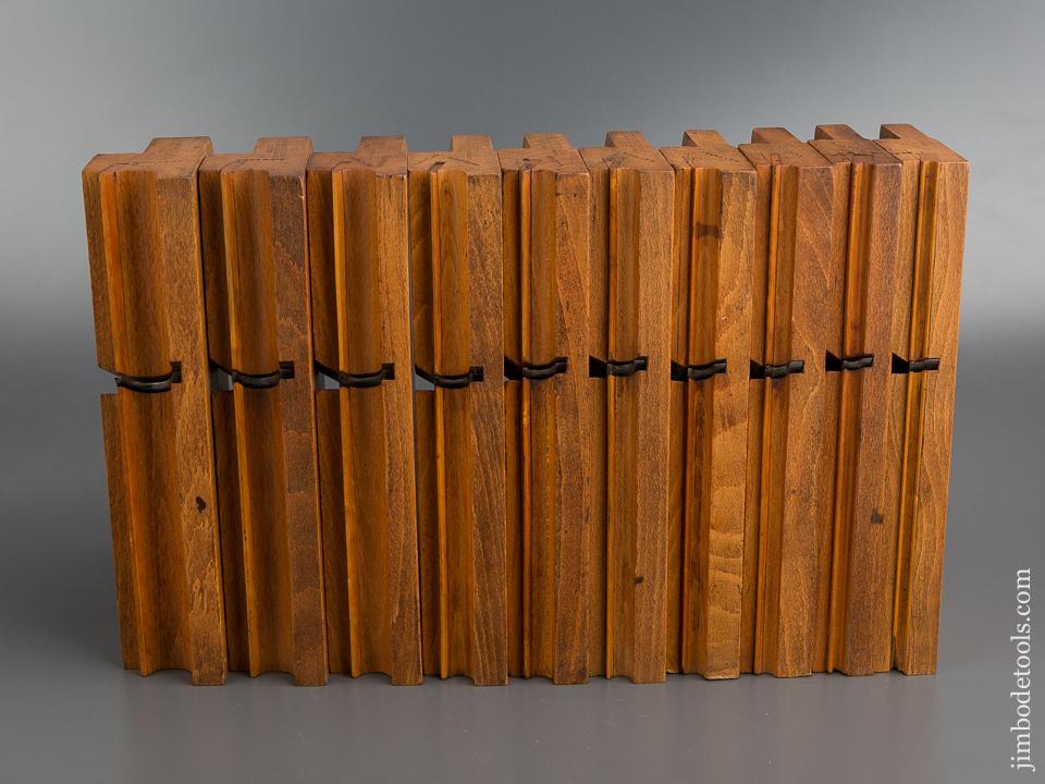 Crisp Set of Ten Side Beads by JOHN MOSELEY & SON - 78770