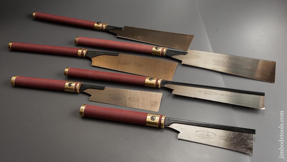 Six BRIDGE CITY TOOL WORKS Japanese Saws MINT & UNUSED in Original Box! - 78812