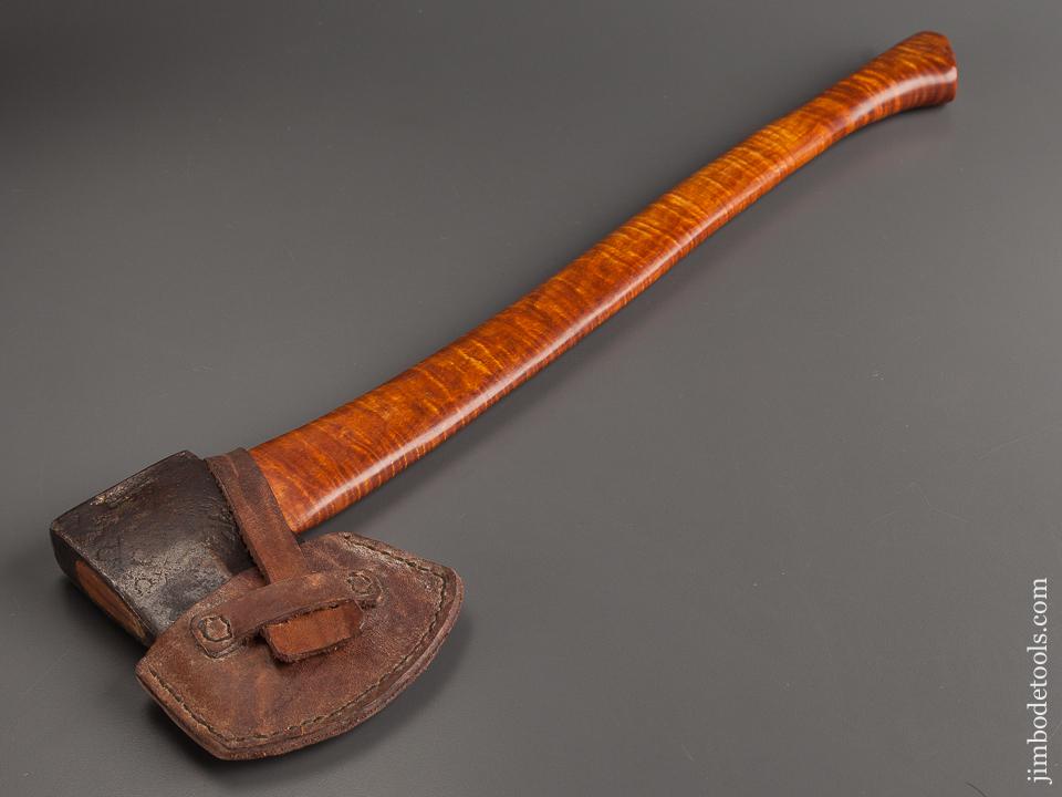 Drop Dead Gorgeous! 1 1/2 pound Boy's Axe Patented by AMERICAN AXE & TOOL with Leather Sheath - 78829