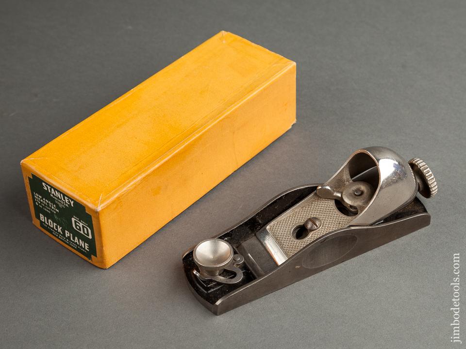 STANLEY No. 60 Low Angle Block Plane in VERY RARE Box - 78854