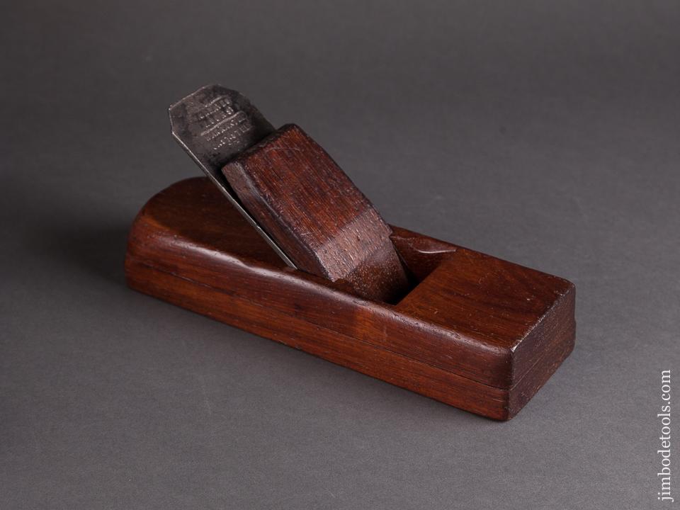 RARE Exotic American Mitre Plane in Cuban Mahogany by D. COLTON PHILA (1837-80) - 78873