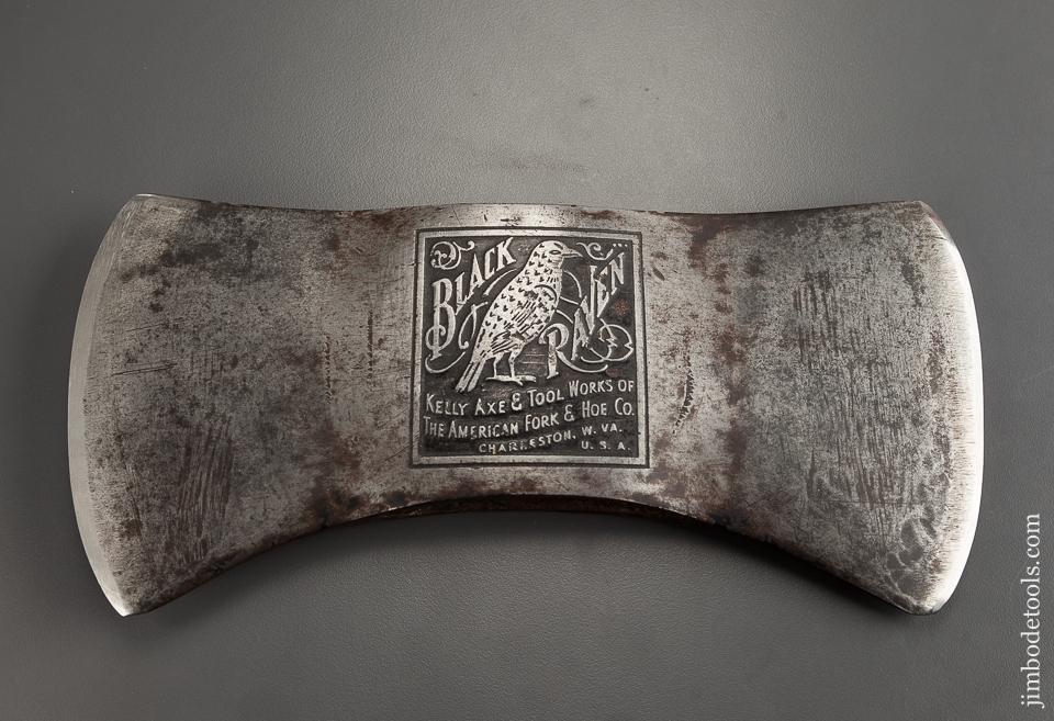 Crisp Three Pound KELLY BLACK RAVEN Double Bit Axe - 78901R