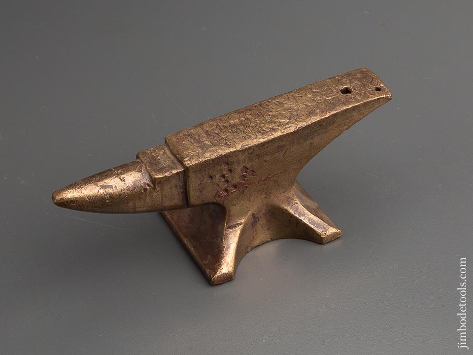 Early 2 1/2 pound Brass Anvil - 78972R