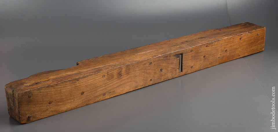 AMAZING Carved and Dated 32 inch Jointer Plane Dated 1808 WOW! - 78986RU