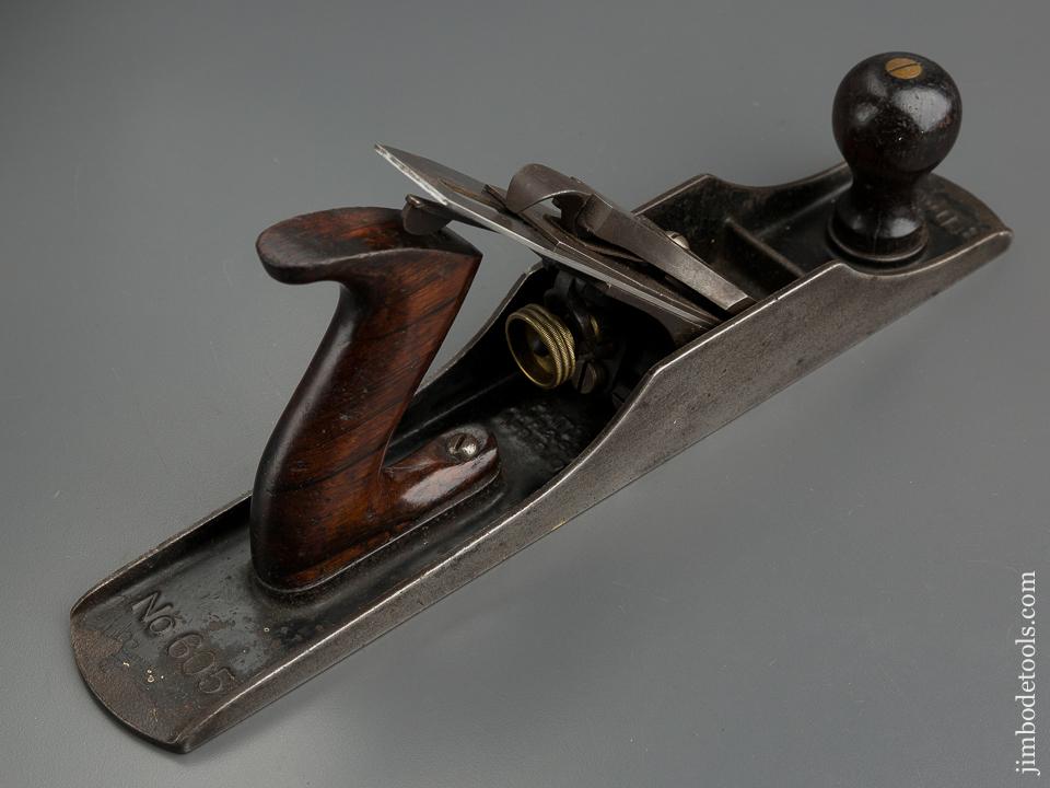 Awesome STANLEY NO. 605 BEDROCK Flat Top Jack Plane Type 5 ca. 1910 - 79001R