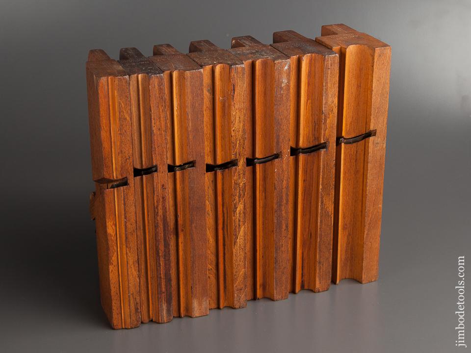 Matched Set of Seven GREENSLADE Side Bead Moulding Planes circa 1828-1937 FINE -79051