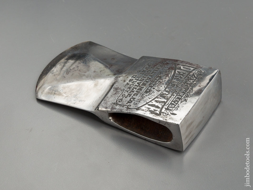 Early September 29, 1885 KELLY Patent 3 pound KELLY PERFECT Axe with Leather Sheath - 79112U
