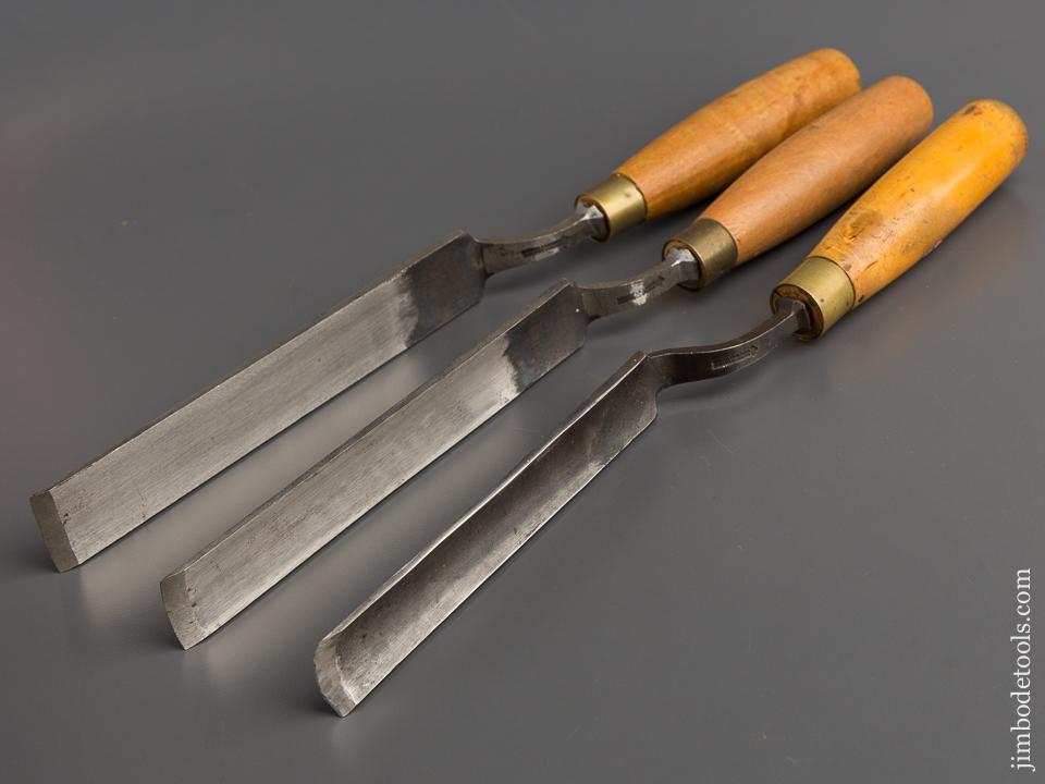 Three MARPLES Crank Neck Gouges - 79176