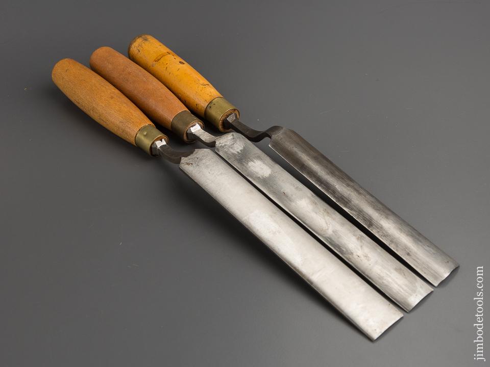 Three MARPLES Crank Neck Gouges - 79176