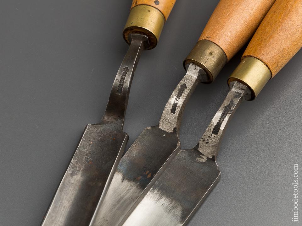 Three MARPLES Crank Neck Gouges - 79176