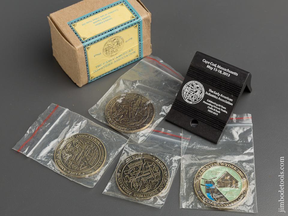 E.A.I.A. EARLY AMERICAN INDUSTRIES ASSOCIATION 80th Anniversary Commemorative Medallions and Saddle Square in Original Box 1933-2013 - 79241R