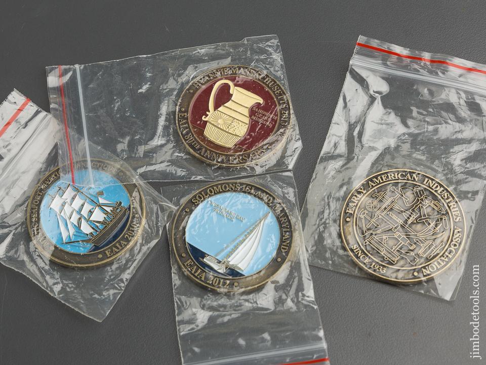 E.A.I.A. EARLY AMERICAN INDUSTRIES ASSOCIATION 80th Anniversary Commemorative Medallions and Saddle Square in Original Box 1933-2013 - 79241R