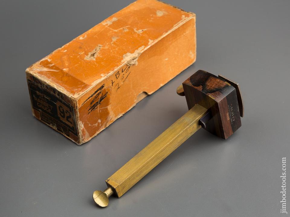 STANLEY No. 92 Butt and Rabbet Gauge MINT in Original Box - 79249R