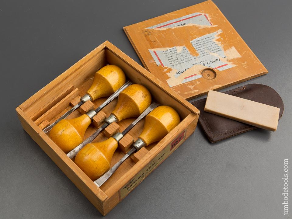 MILLERS FALLS No. 107 Carving Tool Set in Original Box - 79382
