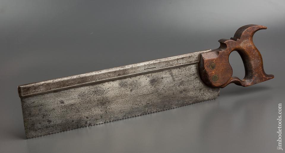 RARE! 18th Century BARBER & GENN Back Saw circa 1787-1817 EXTRA FINE - 79400U
