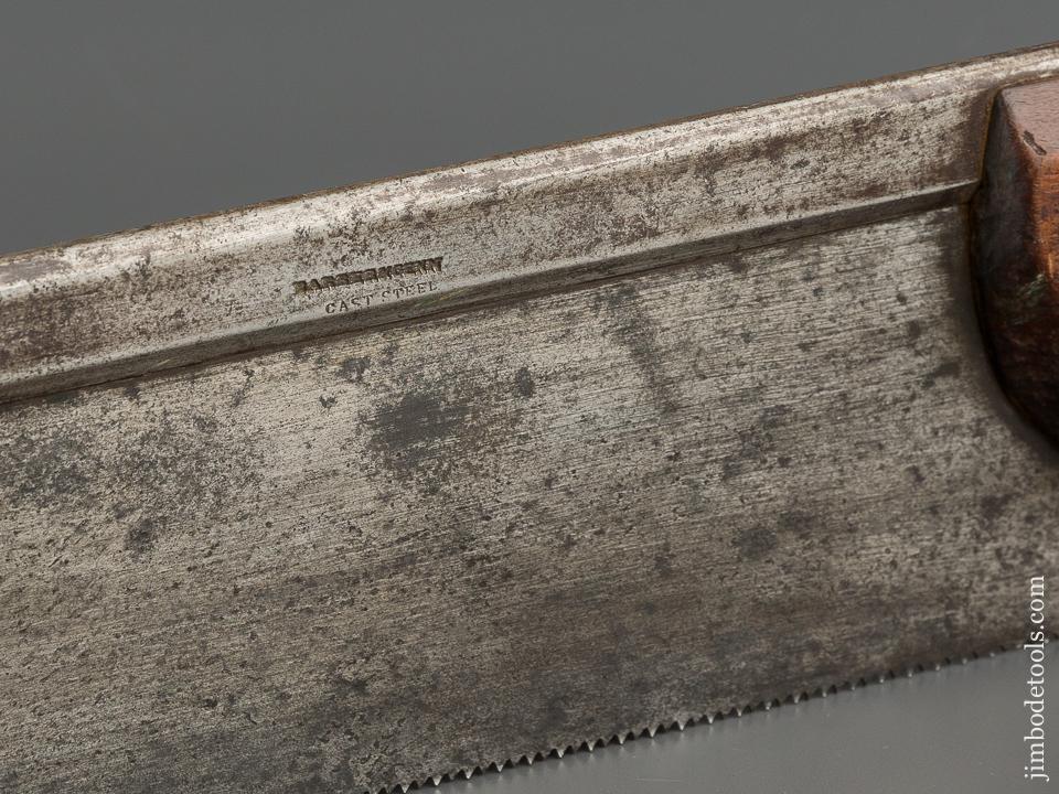 RARE! 18th Century BARBER & GENN Back Saw circa 1787-1817 EXTRA FINE - 79400U