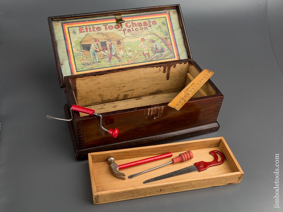 ELITE TOOL CHESTS FALCON Chest of Tools with Beautiful Artwork Inside Lid - 79511
