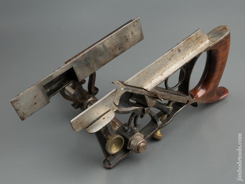 Fine PHILLIPS Patent August 13, 1867 Plow Plough Plane with One Cutter and Both Stops - 79595