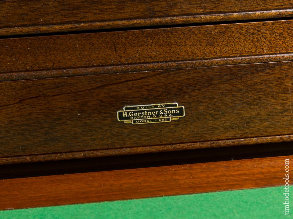 Rare & Fine! Mahogany GERSTNER Machinist's Tool Box with Original Key! - 79724
