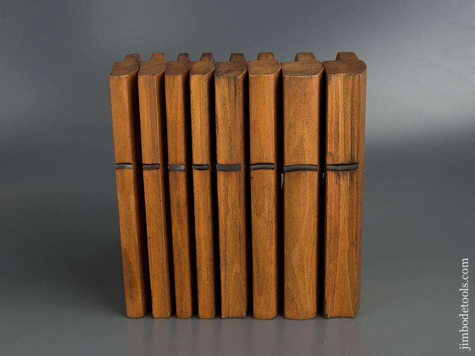 Four FINE Pair of ANDRUSS Hollows & Rounds Molding Planes circa 1821-41 Newark, NJ - 79726