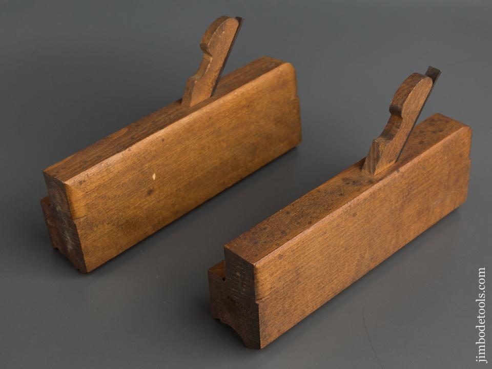 Pair of H. CHAPIN UNION FACTORY Thumbnail Molding Planes circa 1828-97 FINE 79739