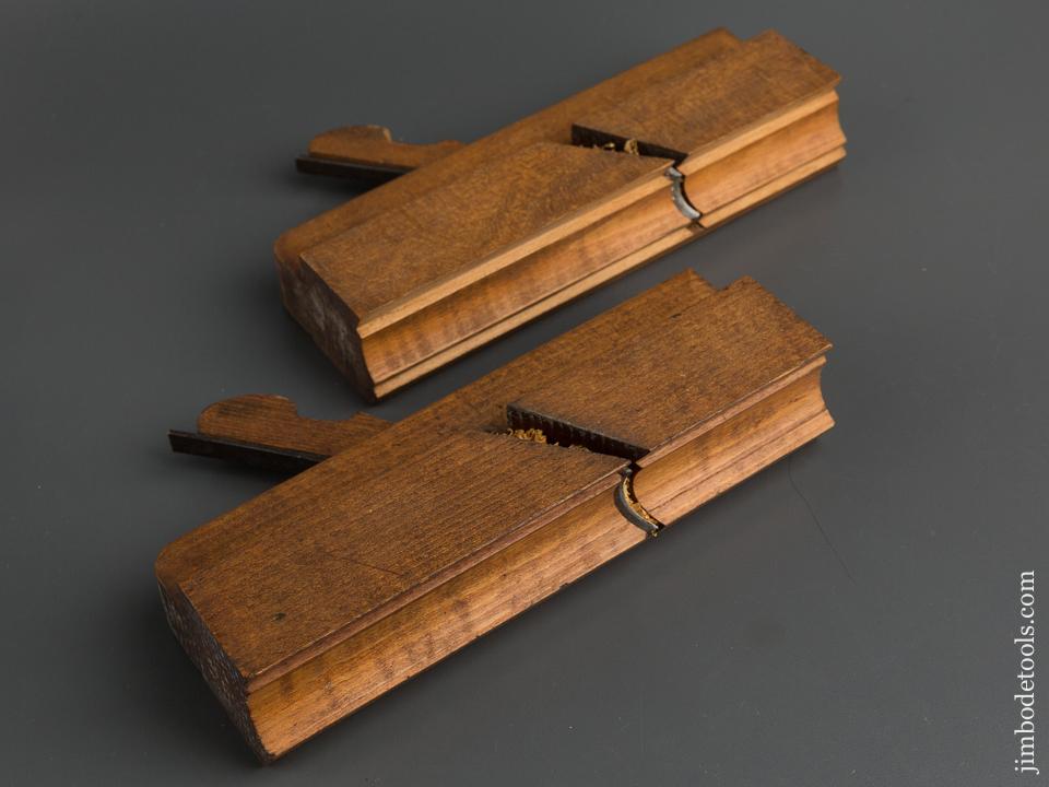 Pair of H. CHAPIN UNION FACTORY Thumbnail Molding Planes circa 1828-97 FINE 79739