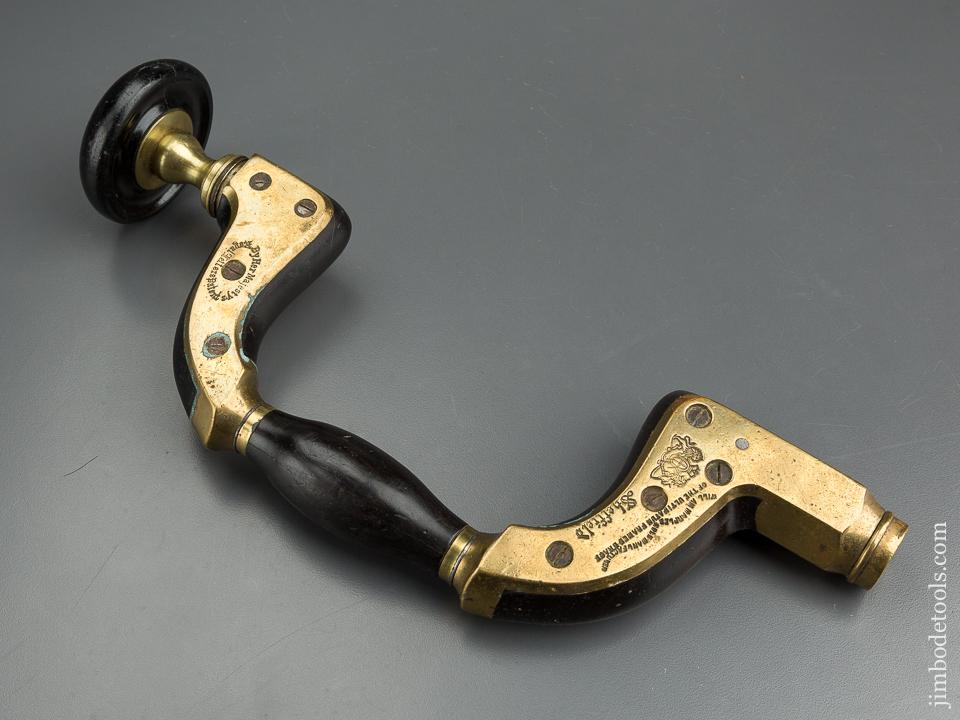 Beautiful Ebony & Brass MARPLES SHEFFIELD Brace - 79766