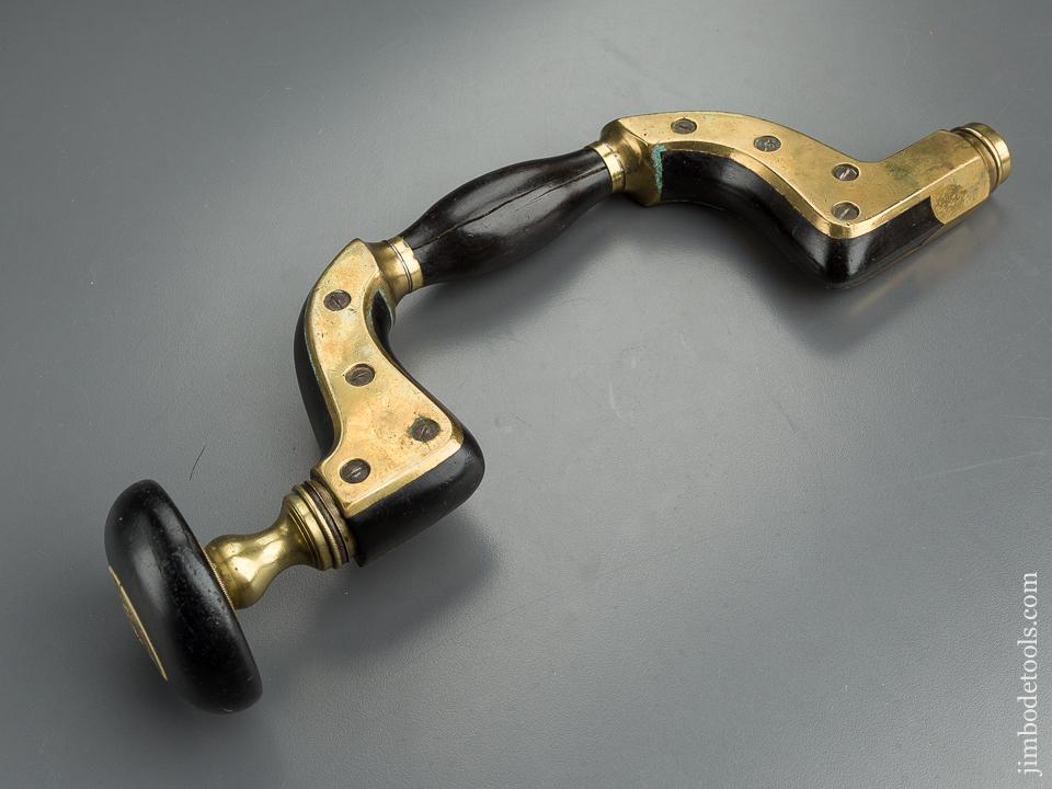 Beautiful Ebony & Brass MARPLES SHEFFIELD Brace - 79766