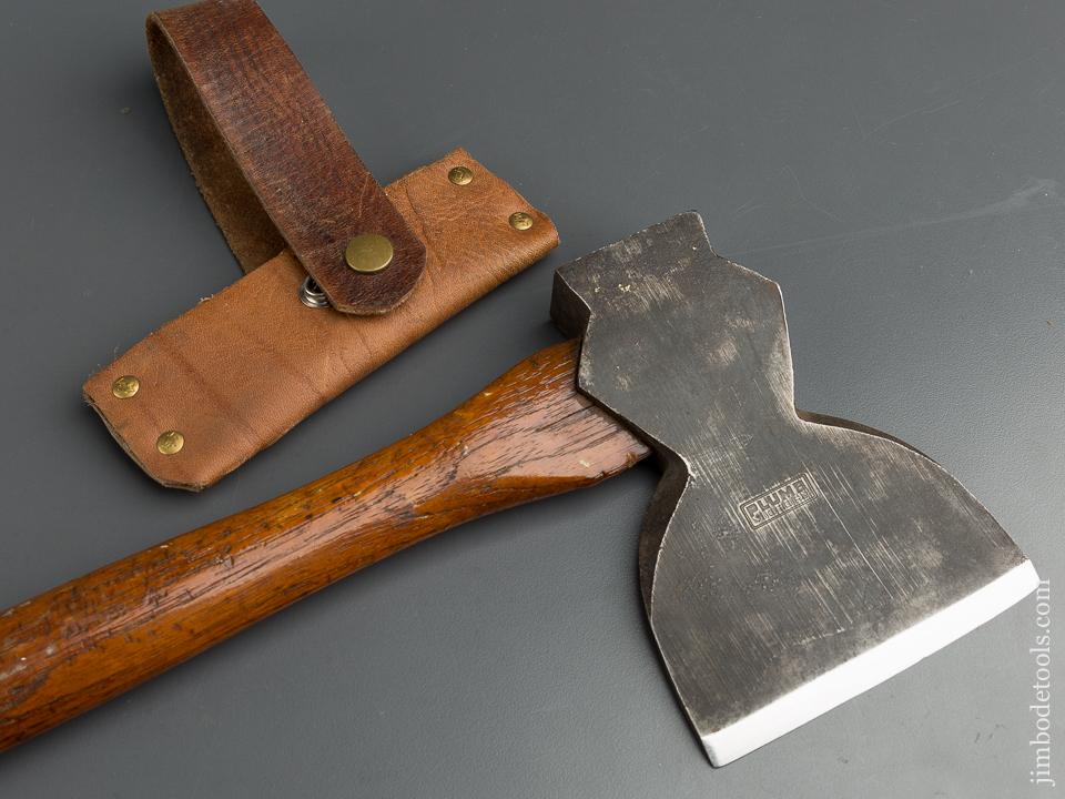 Great Scary Sharp Two Pound PLUMB Single Bevel Side Axe with Leather Sheath - 79784