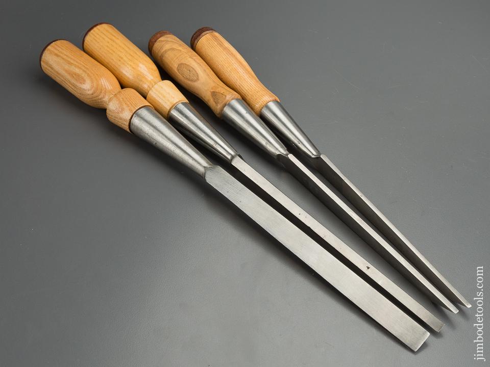 Set of Four JAMES SWAN Framing Mortise Socket Chisels NEW OLD STOCK - 79789