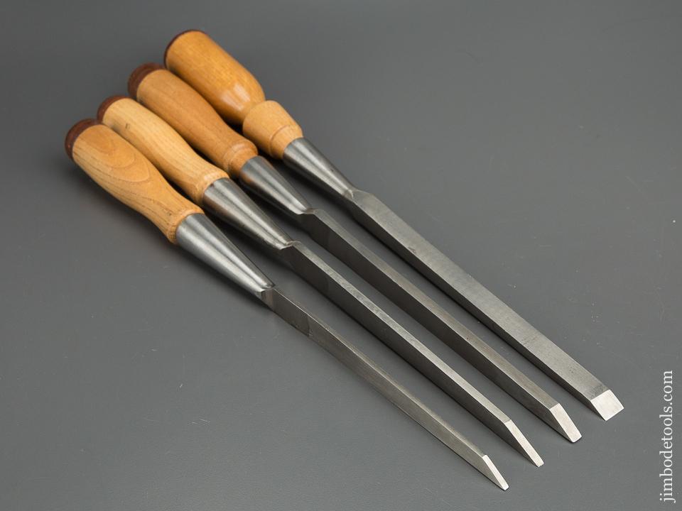 MINT & UNUSED! Set of Four JAMES SWAN Framing Mortise Socket Chisels NEW OLD STOCK - 79790